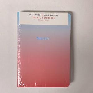 Set 3 Notebooks Junk Food Lyric Culture